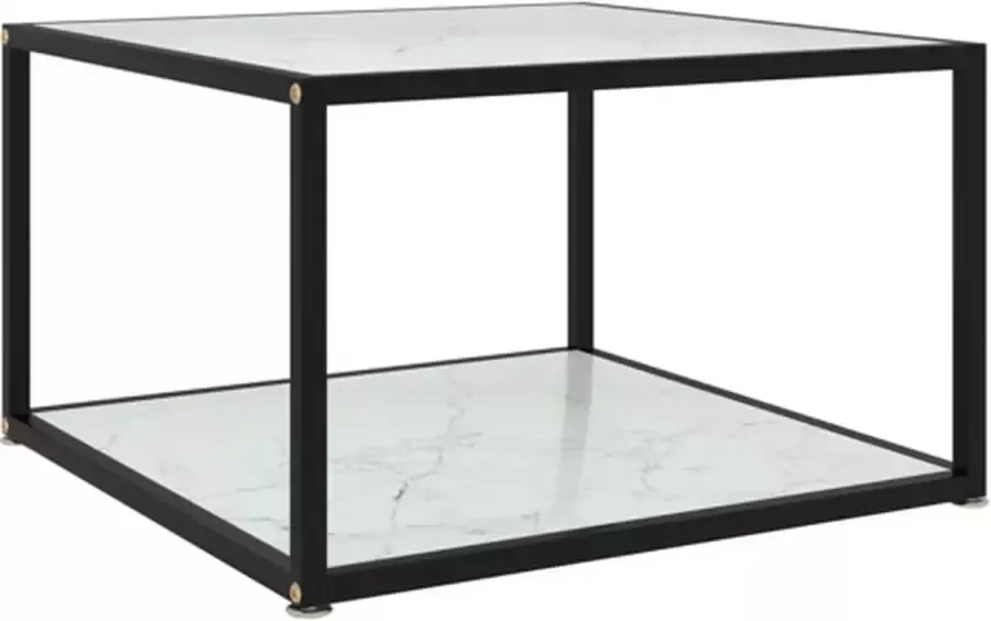 VidaXL -Salontafel-60x60x35-cm-gehard-glas-wit - Foto 3