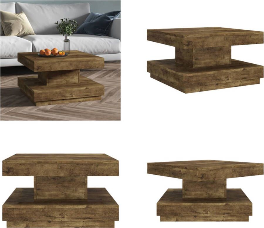 VidaXL Salontafel 60x60x35 cm MDF donkerbruin Salontafel Salontafels Tafel Bijzettafel