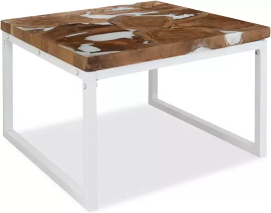 VidaXL -Salontafel-60x60x40-cm-teakhout-en-hars