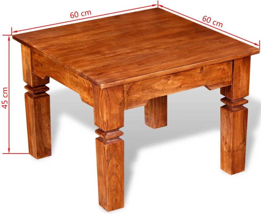 VidaXL -Salontafel-60x60x45-cm-massief-hout - Foto 2