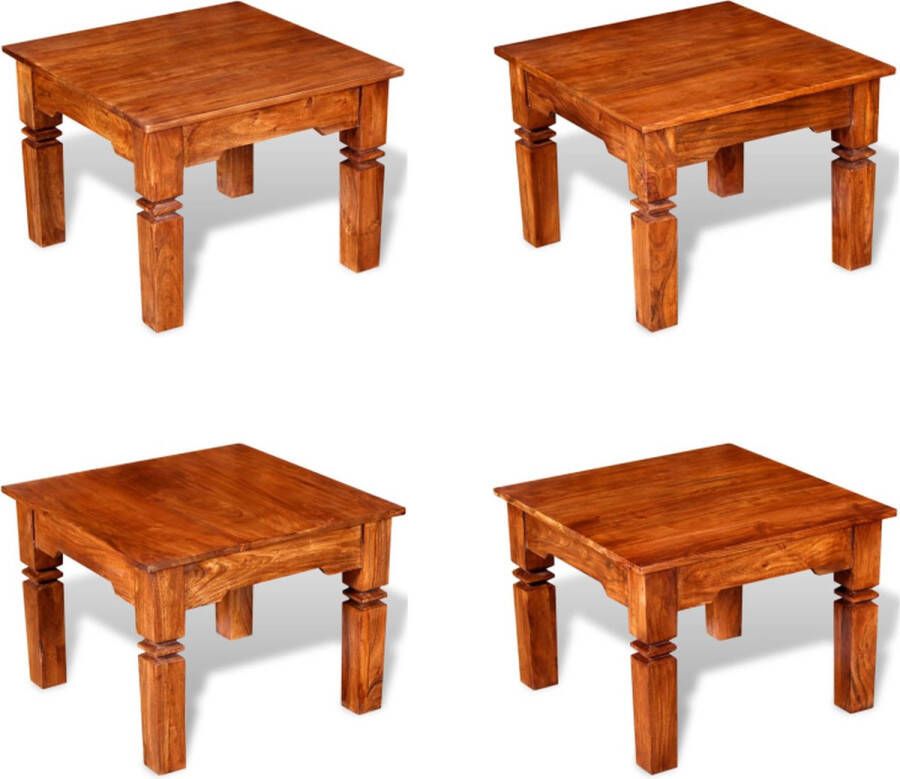 VidaXL Salontafel 60x60x45 cm massief hout Salontafel Salontafels Tafel Tafels