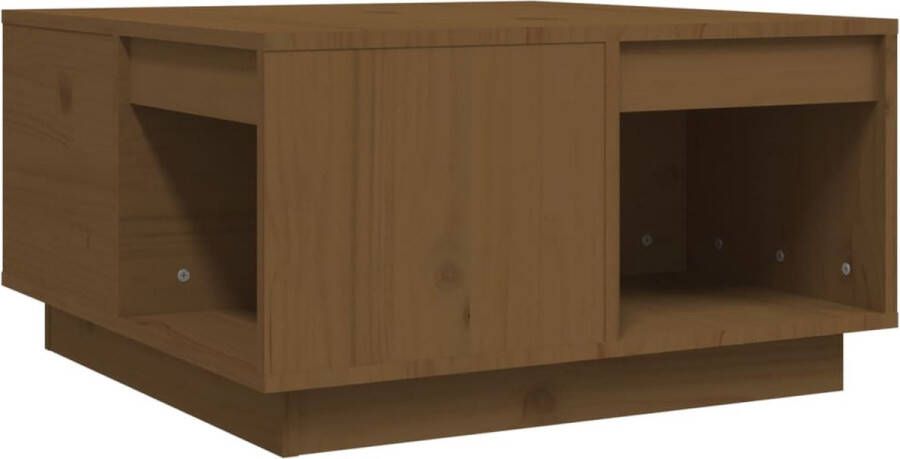 VidaXL -Salontafel-60x61x32 5-cm-massief-grenenhout-honingbruin - Foto 2