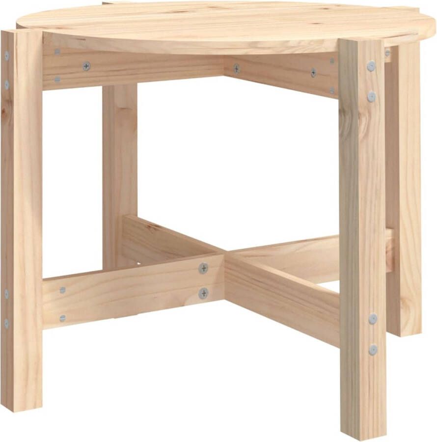 VidaXL Salontafel 62 5x45 cm Massief Grenenhout Salontafel Houten Salontafel Grenenhout Salontafel Rustic Salontafel Bruine Salontafel Kleine Salontafel Bijzettafel