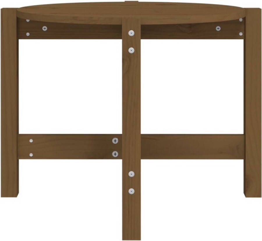 VidaXL -Salontafel-Ø-62 5x45-cm-massief-grenenhout-honingbruin - Foto 5