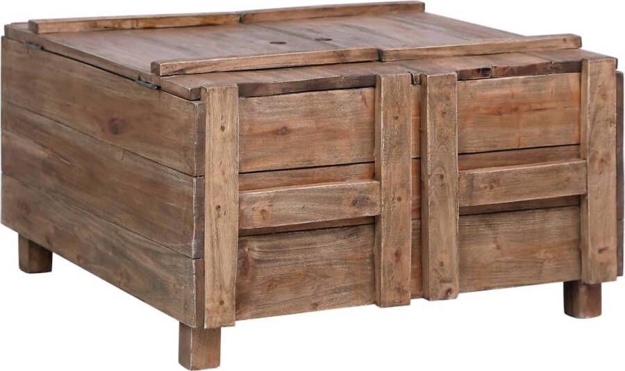 VidaXL -Salontafel-65x65x38-cm-massief-gerecycled-hout - Foto 3