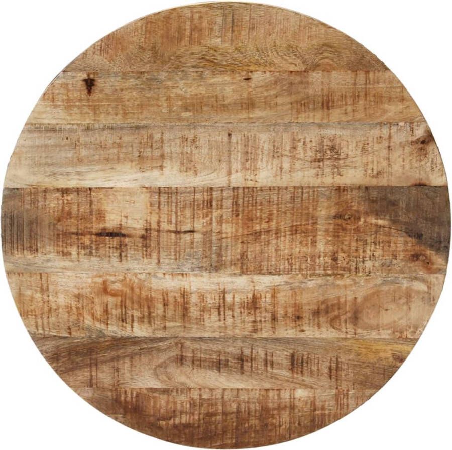 VidaXL -Salontafel-Ø68-cm-ruw-mangohout