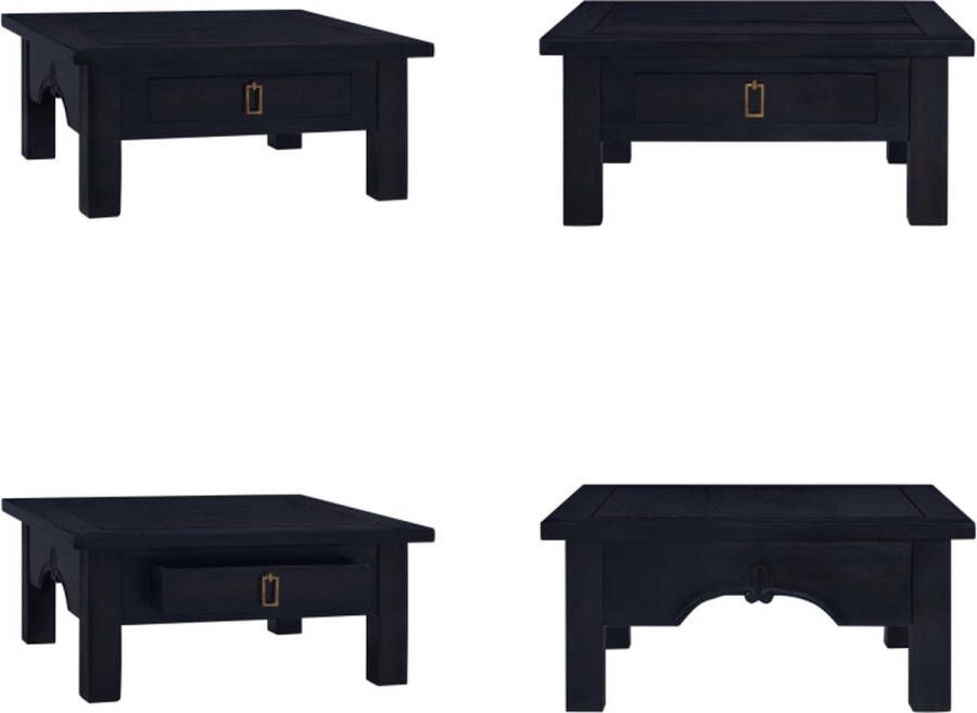 VidaXL Salontafel 68x68x30 cm massief mahoniehout lichtkoffiekleurig Salontafel Salontafels Koffietafel Koffietafels