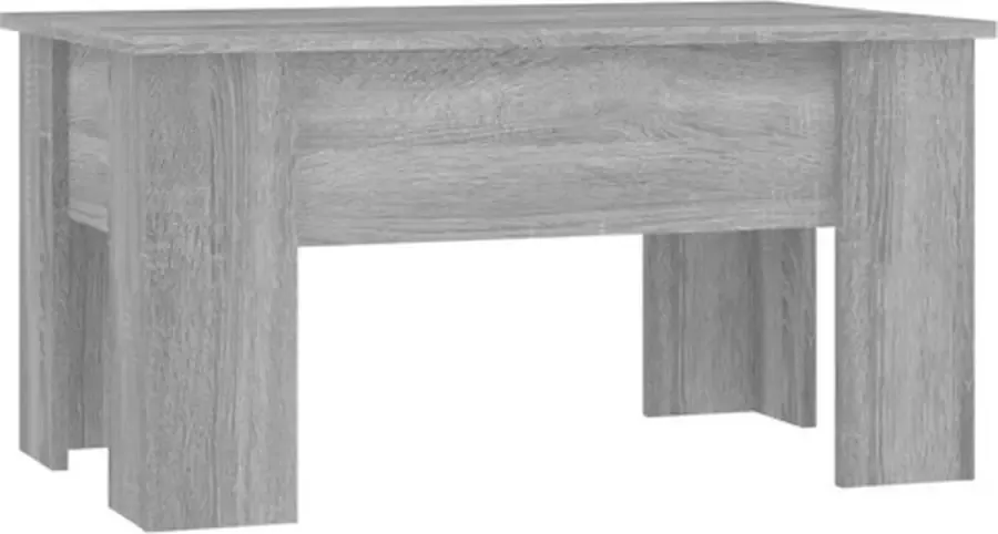 VIDAXL Salontafel 79x49x41 cm bewerkt hout grijs sonoma eikenkleurig - Foto 2