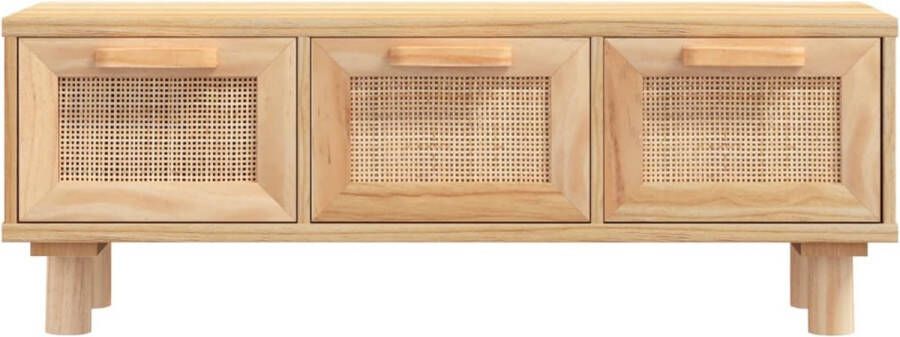 VidaXL -Salontafel-80x40x30-cm-bewerkt-hout-en-grenenhout-bruin - Foto 3