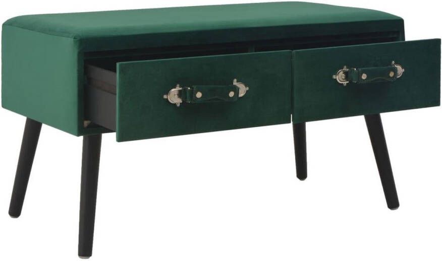 VidaXL -Salontafel-80x40x46-cm-fluweel-groen - Foto 3