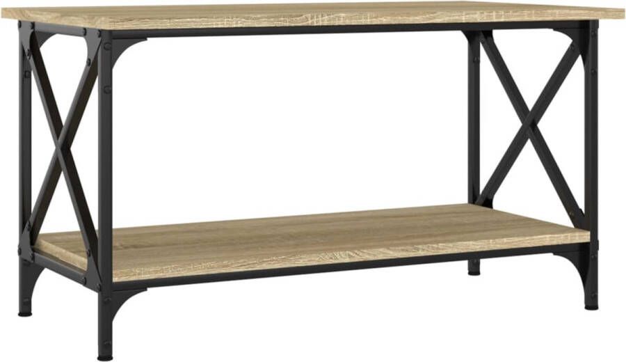 VidaXL -Salontafel-80x45x45-cm-bewerkt-hout-en-ijzer-sonoma-eikenkleur
