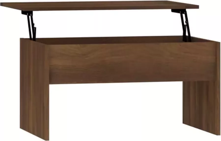 VidaXL -Salontafel-80x50 5x41 5-cm-bewerkt-hout-bruineikenkleurig - Foto 2