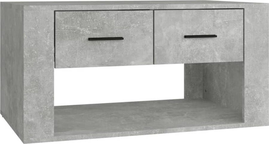 VidaXL -Salontafel-80x50x40-cm-bewerkt-hout-betongrijs - Foto 2