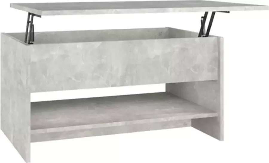 VidaXL -Salontafel-80x50x40-cm-bewerkt-hout-betongrijs - Foto 3