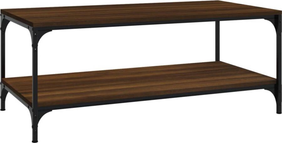 VidaXL -Salontafel-80x50x40-cm-bewerkt-hout-bruineikenkleurig
