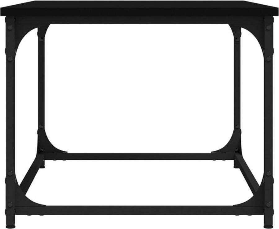 VidaXL -Salontafel-80x50x40-cm-bewerkt-hout-en-ijzer-zwart - Foto 3
