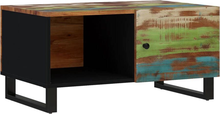 VidaXL -Salontafel-80x50x40-cm-massief-gerecycled-hout-en-bewerkt-hout - Foto 3