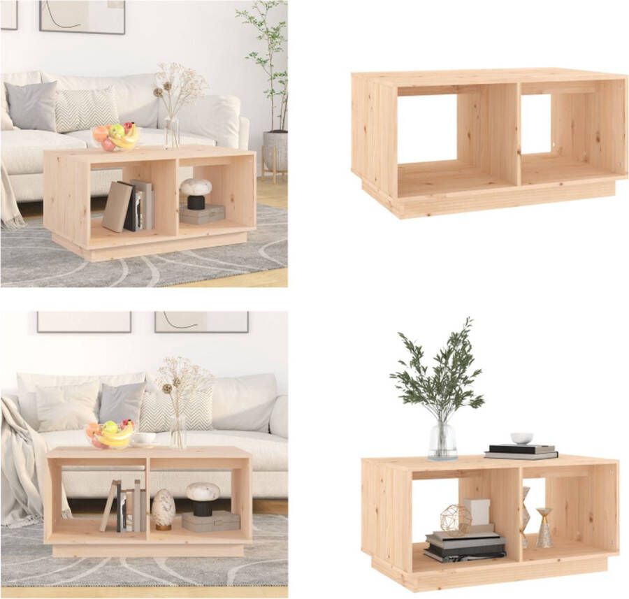 VidaXL -Salontafel-80x50x40-cm-massief-grenenhout-honingbruin - Foto 2