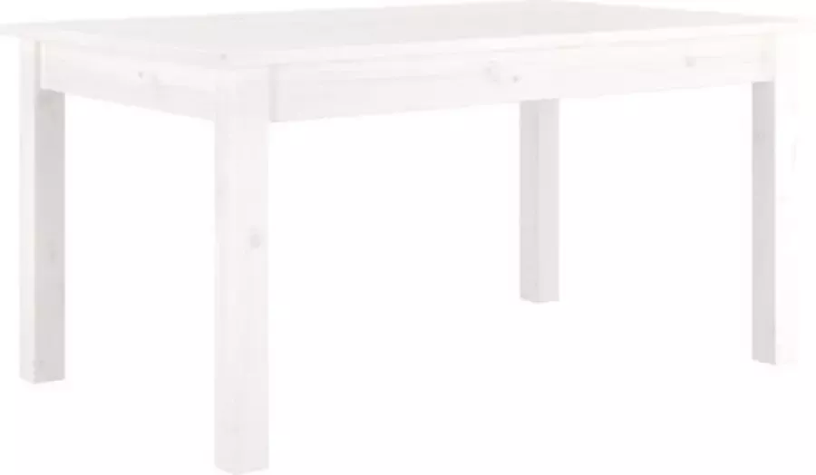 VidaXL -Salontafel-80x50x40-cm-massief-grenenhout-wit - Foto 3