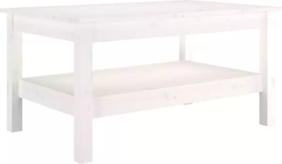 VidaXL -Salontafel-80x50x40-cm-massief-grenenhout-wit - Foto 4