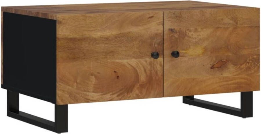 VidaXL -Salontafel-80x50x40-cm-massief-mangohout-en-bewerkt-hout - Foto 3