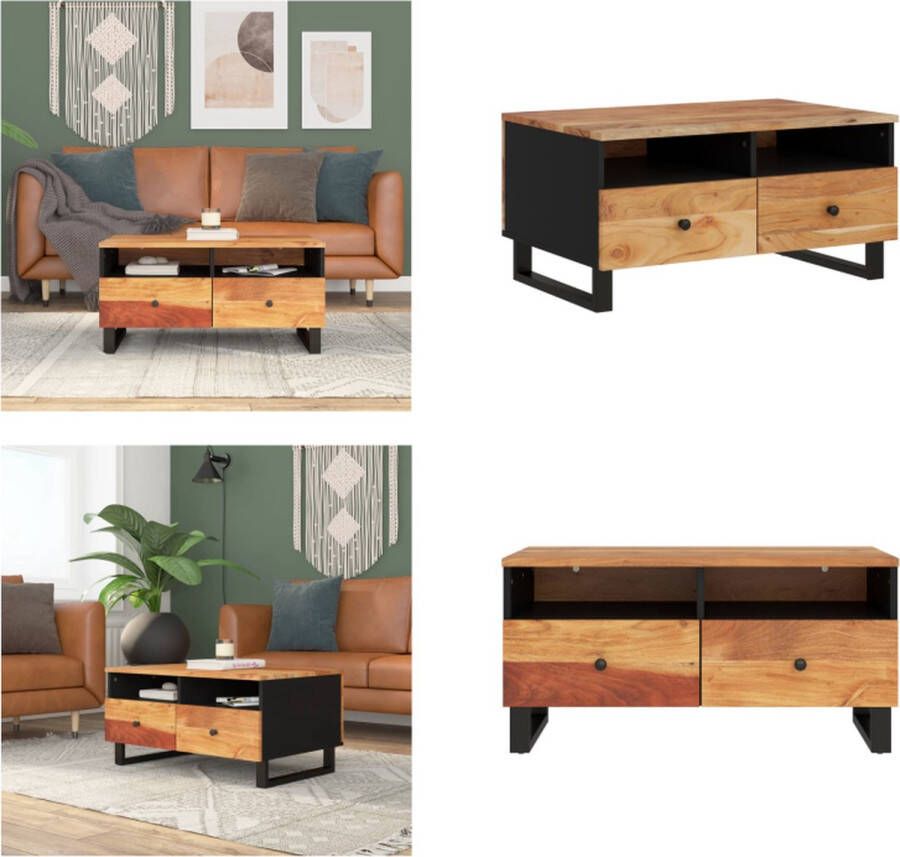 VidaXL -Salontafel-80x54x40-cm-massief-acaciahout-en-bewerkt-hout Salontafel Salontafels Tafel Bijzettafel