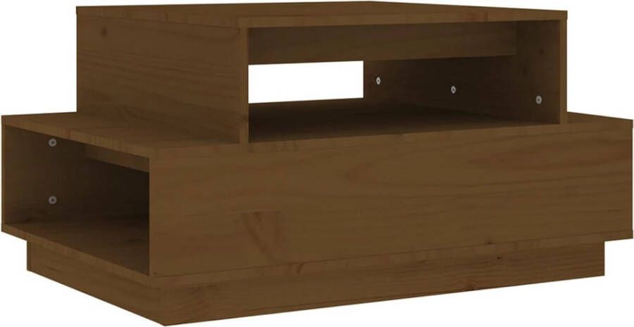 VidaXL -Salontafel-80x55x40 5-cm-massief-grenenhout-honingbruin - Foto 2