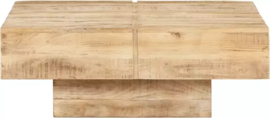 VidaXL Salontafel 80x80x28 cm massief mangohout