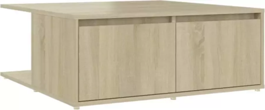 VidaXL -Salontafel-80x80x31-cm-bewerkt-hout-sonoma-eikenkleurig - Foto 3