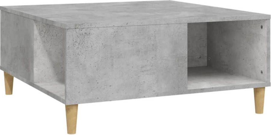 VidaXL -Salontafel-80x80x36 5-cm-bewerkt-hout-betongrijs - Foto 4