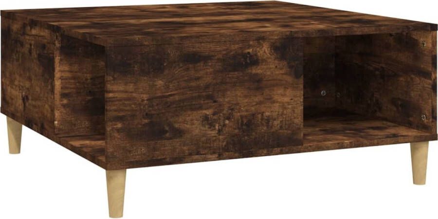 VidaXL -Salontafel-80x80x36 5-cm-bewerkt-hout-gerookt-eikenkleurig - Foto 6