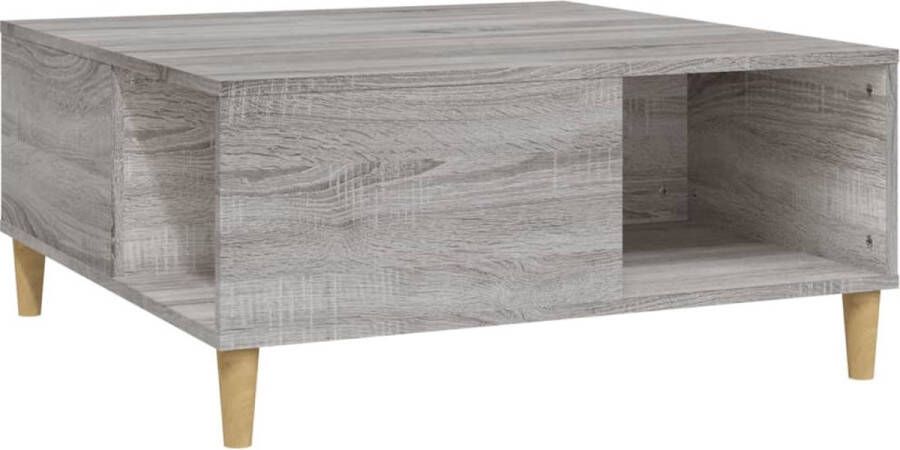 VidaXL -Salontafel-80x80x36 5-cm-bewerkt-hout-grijs-sonoma-eikenkleurig - Foto 5