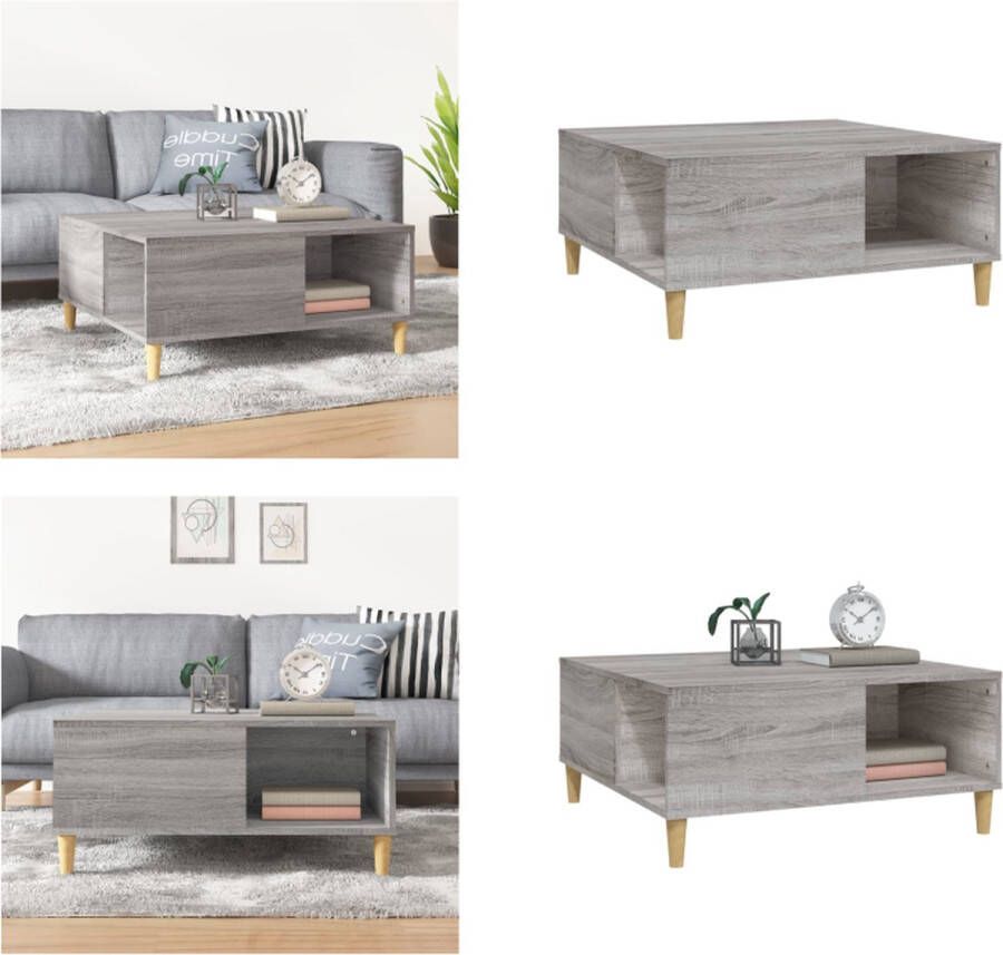 VidaXL -Salontafel-80x80x36-5-cm-bewerkt-hout-grijs-sonoma-eikenkleurig Salontafel Salontafels Tafel Bijzettafel