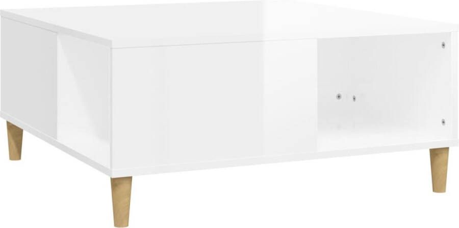 VidaXL -Salontafel-80x80x36 5-cm-bewerkt-hout-hoogglans-wit - Foto 5
