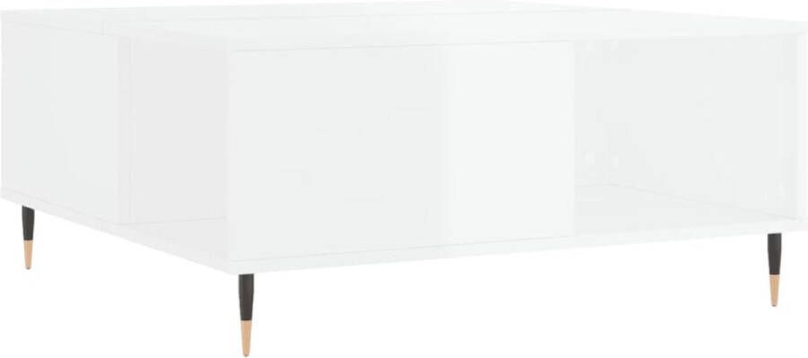 VidaXL -Salontafel-80x80x36 5-cm-bewerkt-hout-hoogglans-wit - Foto 4