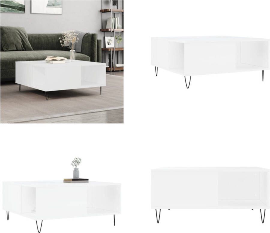 VidaXL -Salontafel-80x80x36 5-cm-bewerkt-hout-wit