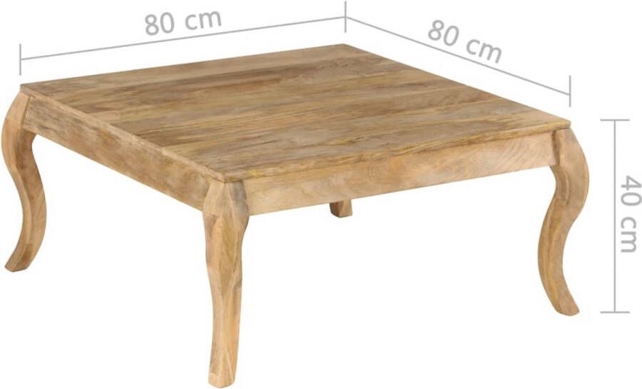 VidaXL -Salontafel-80x80x40-cm-massief-mangohout - Foto 2