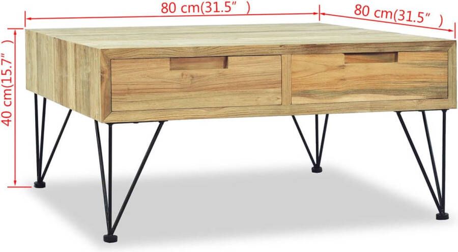 VidaXL -Salontafel-80x80x40-cm-massief-teakhout