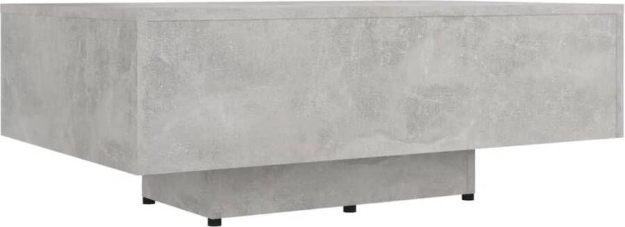 VidaXL Salontafel 85x55x31 cm Bewerkt hout Betongrijs Salontafel Betonlook Houten Tafel Houten Salontafel Kleine Salontafel