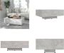 VidaXL Salontafel 85x55x31 cm spaanplaat betongrijs Salontafel Salon Tafel Salon Tafels - Thumbnail 3