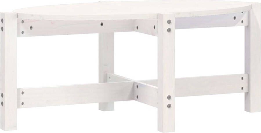 VidaXL Salontafel 87x48x35 cm Grenenhout Wit Salontafel Houten Salontafel Bijzettafel Salon Meubilair Living Room Furniture Design Salontafel Moderne Salontafel Witte Salontafel Grenenhouten Salontafel