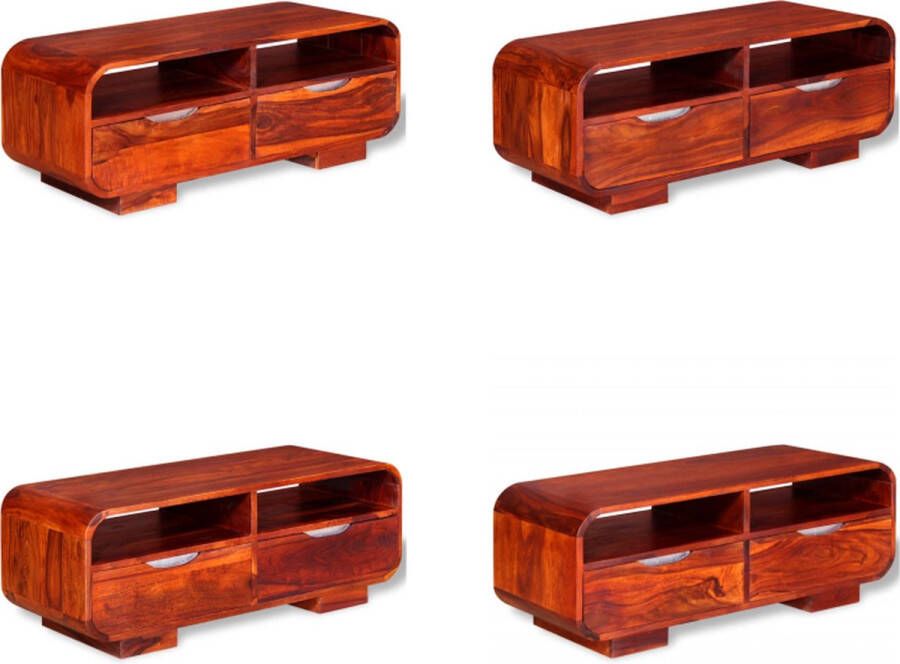 VidaXL Salontafel 90x40x35 cm massief sheeshamhout Salontafel Salontafels Bijzettafel Tafeltje