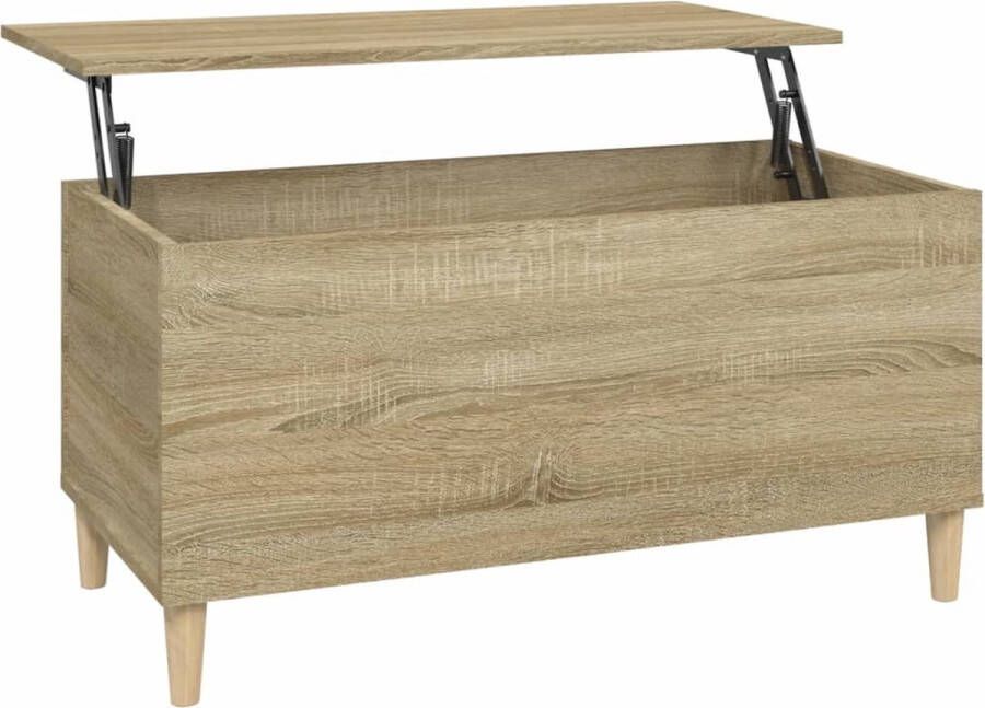 VidaXL -Salontafel-90x44 5x45-cm-bewerkt-hout-sonoma-eikenkleurig - Foto 2