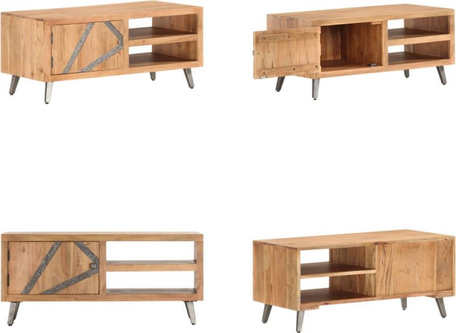 VidaXL Salontafel 90x45x40 cm massief acaciahout Salontafel Salontafels Houten Salontafel Houten Salontafels