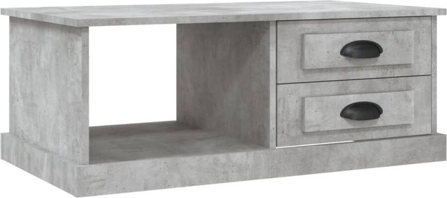 VidaXL -Salontafel-90x50x35-cm-bewerkt-hout-betongrijs - Foto 3