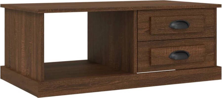 VidaXL -Salontafel-90x50x35-cm-bewerkt-hout-bruin-eikenkleur - Foto 3