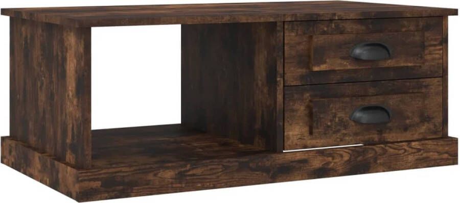 VidaXL -Salontafel-90x50x35-cm-bewerkt-hout-gerookt-eikenkleurig - Foto 3