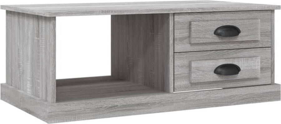 VidaXL -Salontafel-90x50x35-cm-bewerkt-hout-grijs-sonoma-eikenkleurig - Foto 2