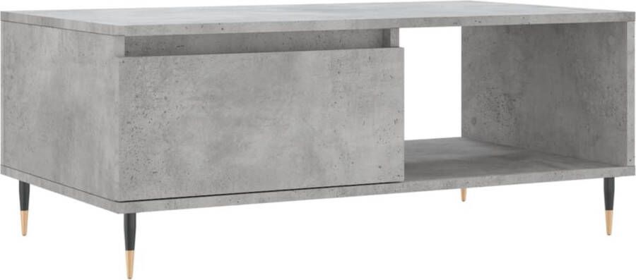 VidaXL -Salontafel-90x50x36 5-cm-bewerkt-hout-betongrijs - Foto 6