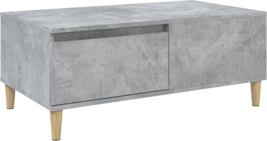 VidaXL -Salontafel-90x50x36 5-cm-bewerkt-hout-betongrijs - Foto 4